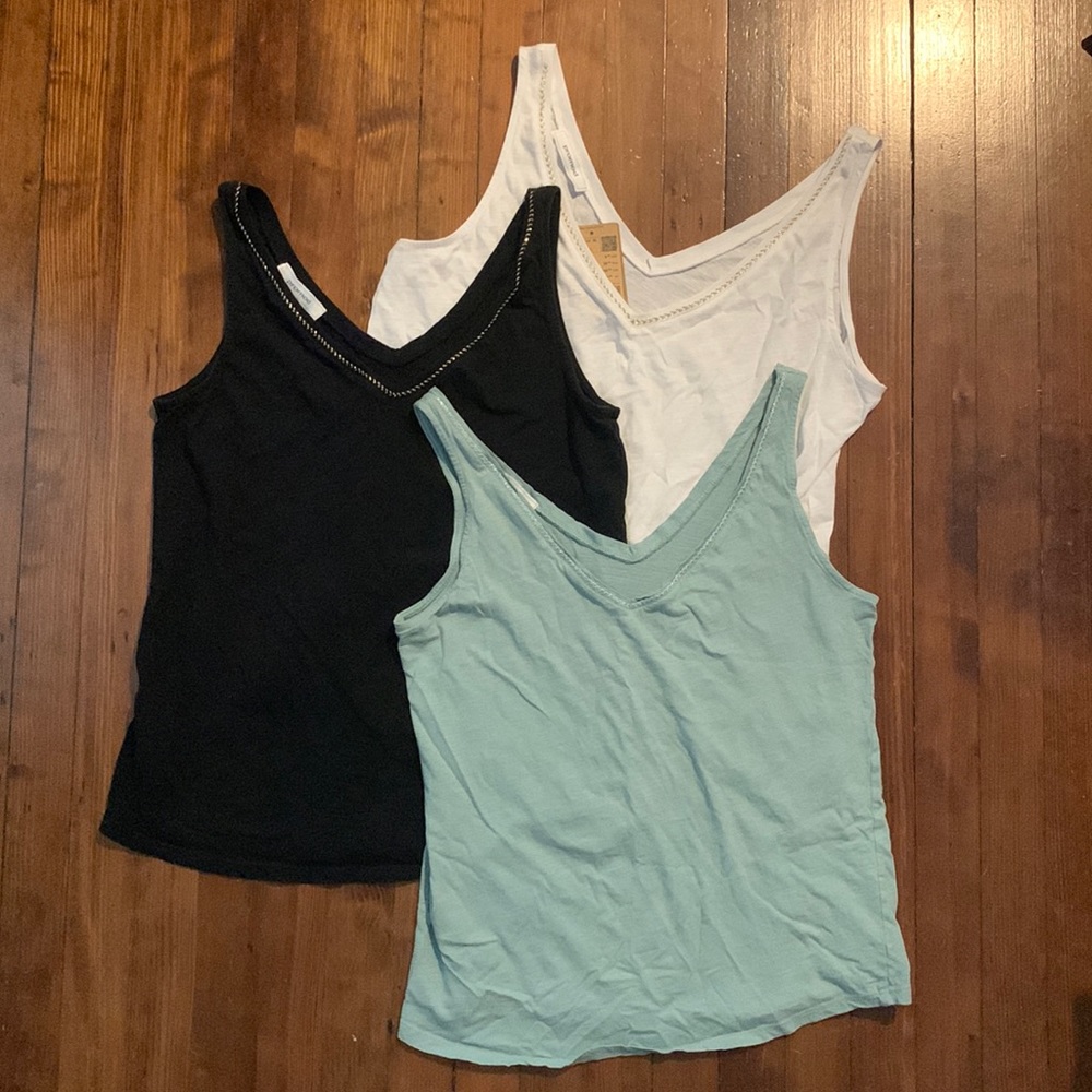 Promod XL tank top lot with embroidery detail
